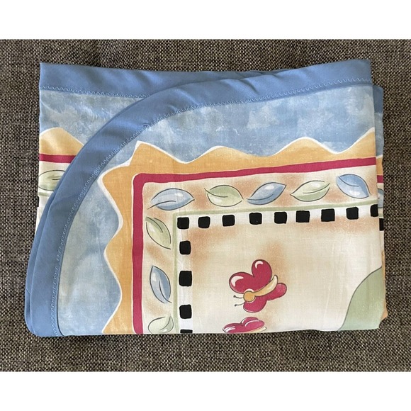 Homemade Baby Blanket 36x45 Cotton With Flannel Back Curved Corners - Picture 3 of 3